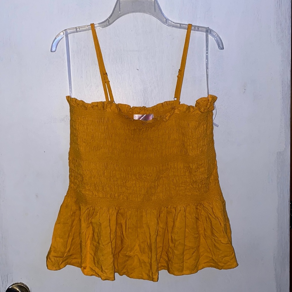 No Boundaries Yellow Tank Top